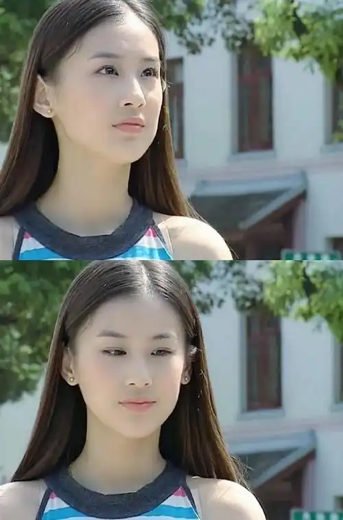 黄圣依晒素颜健身照露蚂蚁腰##黄圣依马尾辫素颜照