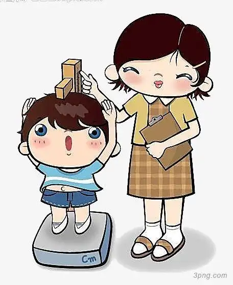 量身高的男孩png素材透明免抠图片-卡通手绘-三元素3png.com