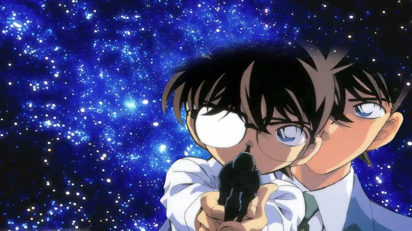 柯南就不用说了,在m2中的经典的旋转pose画面,工藤新一在这一刻灵魂