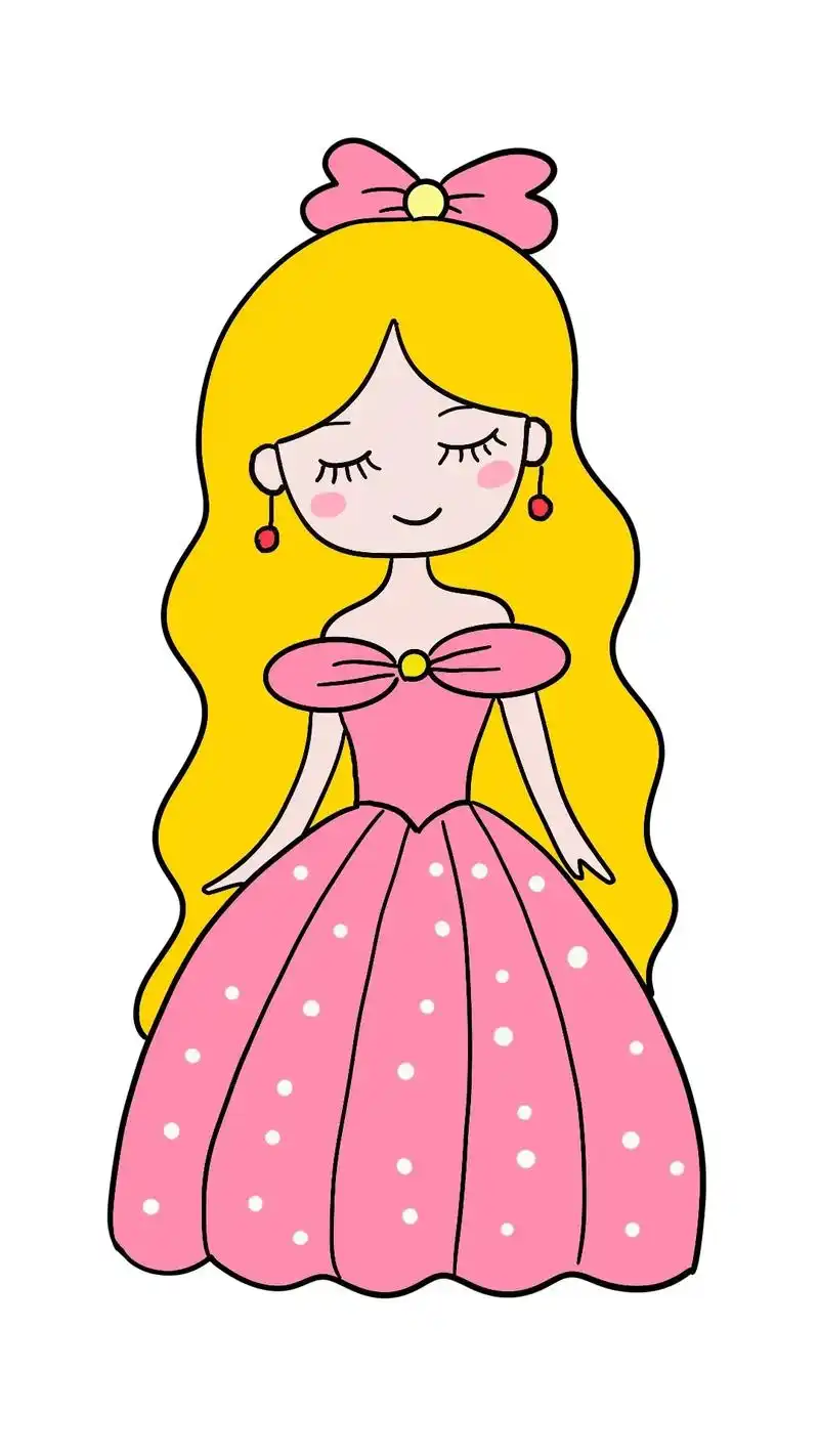 公主简笔画#简笔画 #一起学画画 #一学就会系列 #这也太可 - 抖音