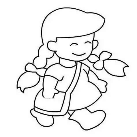 朋画小女孩的简笔画图片小女孩简笔画全身可爱小女孩简笔画全身简笔画