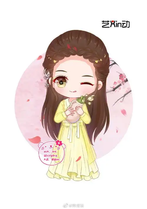 赵丽颖#阿肯学员们画的一组颖宝q版~好可爱啊@艺心动工作室