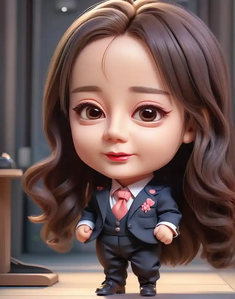 3d卡通形象-迪丽热巴.漂亮女生也很可爱#q版人物 #迪丽热 - 抖音