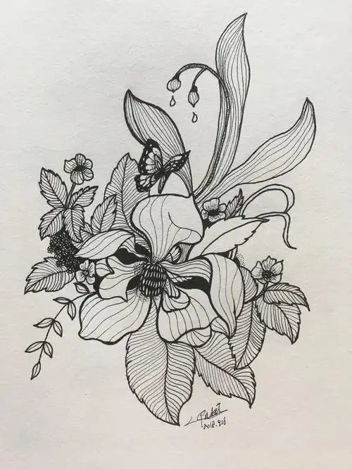 黑白线条[z动心]|纯艺术|绘画|画尽余生 - 原创作品 - 站酷 (zcool)