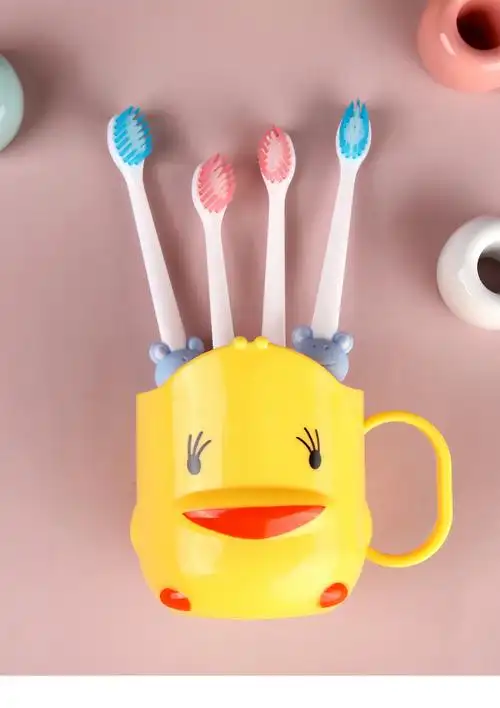 创意小青蛙造型5-12岁可爱宝宝软毛卡通儿童牙刷单支装现货批发