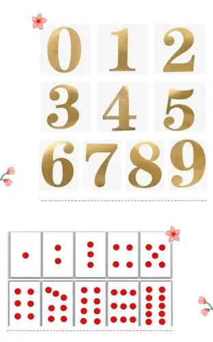 人手一份1-7数字卡片和7以内的点卡