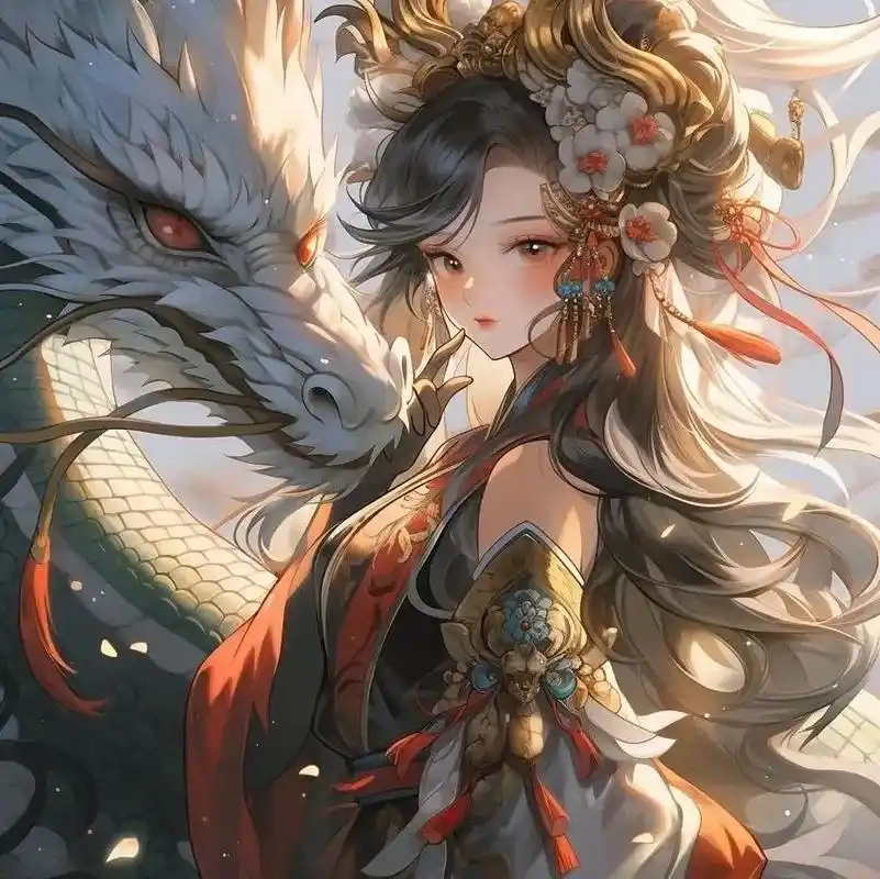 飒酷龙年古风动漫人物 - 抖音