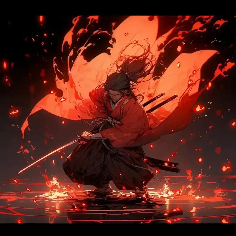 水墨风插画古风武侠人物头像,让我们一起侠客江湖之中#动漫头像和壁纸