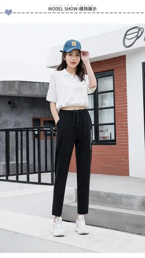 【精选好货】品牌女装夏天女士裤子弹力冰丝裤女夏季薄款速干裤运动裤