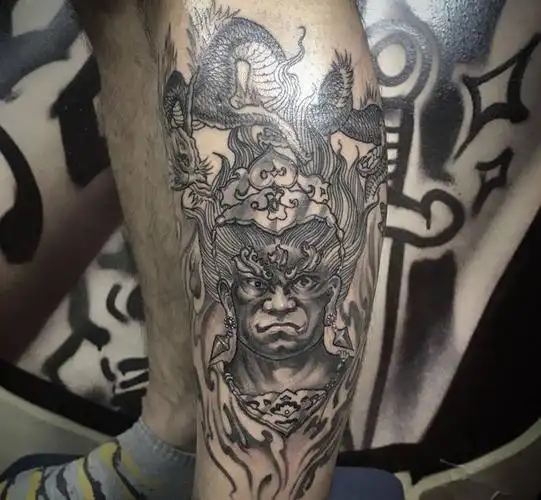 不动冥王纹身图片