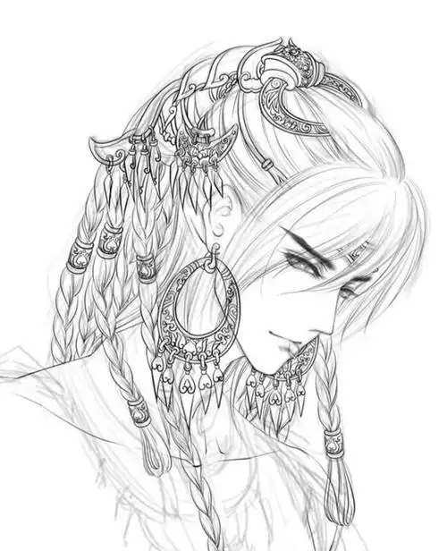 古风手绘线稿 手绘从临摹开始