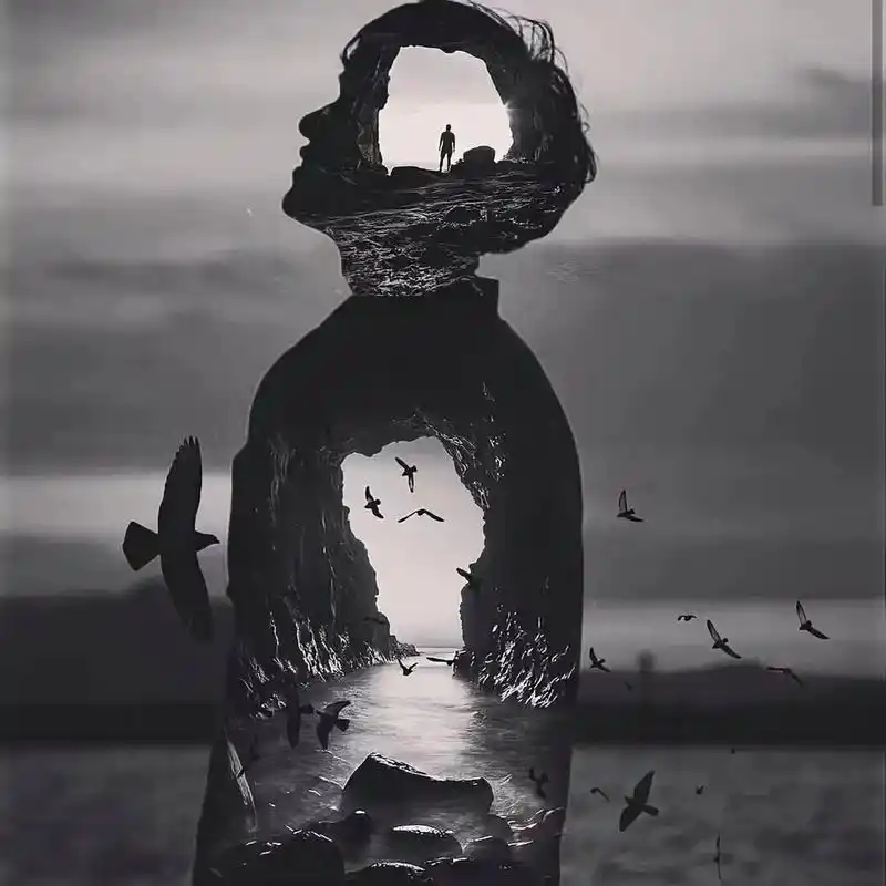 微信头像 | 黑白色总会感觉有孤独感