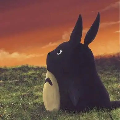 宫崎骏插画头像龙猫