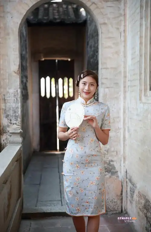 旗袍风韵(1)_人像_poco摄影,人像,旗袍,古村