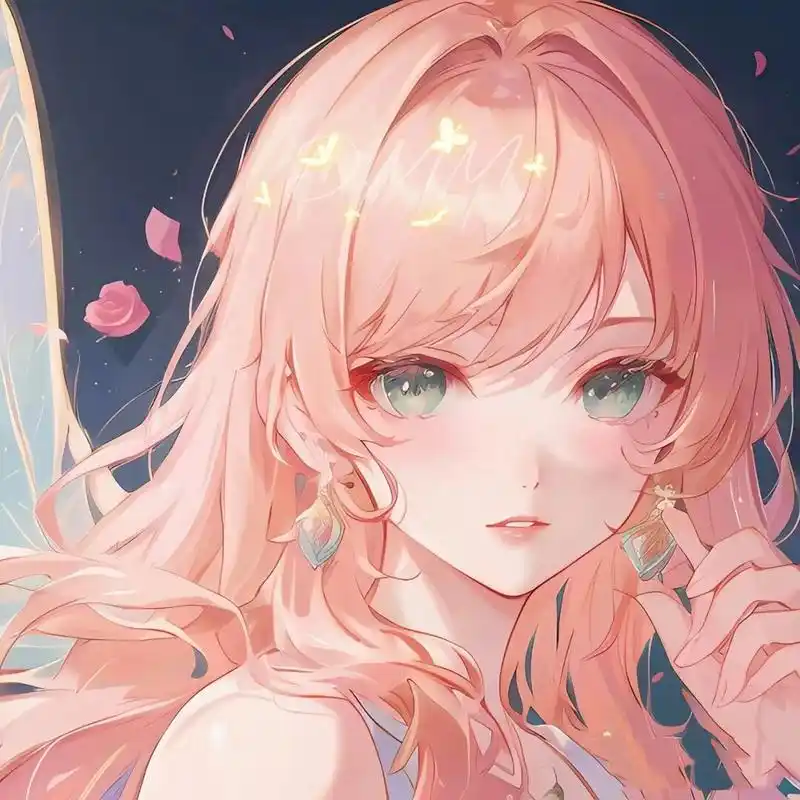 女生头像丨动漫丨粉系丨