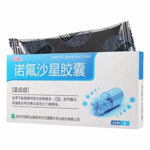 万通诺氟沙星胶囊01g24粒盒