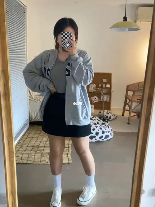 学生党穿搭日记155 120斤_日记_学生党穿搭_穿搭_小个子_微胖穿搭_小