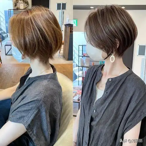 夏天更适合这种带有层次感的立体短发,在波波头的基础上,修剪出层次感
