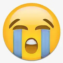 哭泣流泪大黄脸