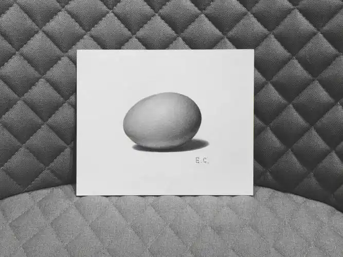 鸡蛋古典素描等比例写生附步骤图