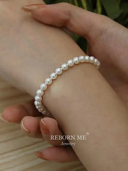 气质经典天然珍珠手链人手必备的百搭手作