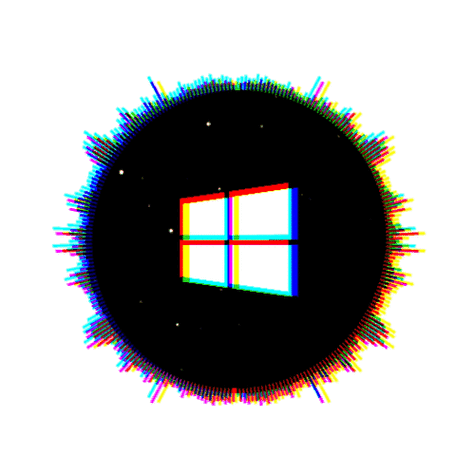 windows黑色音乐响应球动态壁纸下载