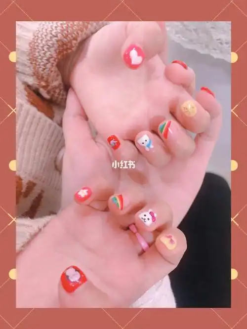 又萌又可爱的儿童美甲97