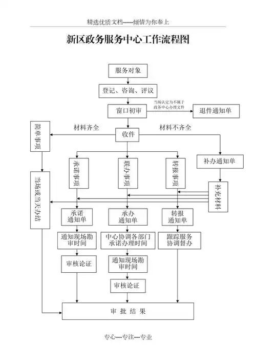 新区政务服务中心工作流程图(共1页)_第1页