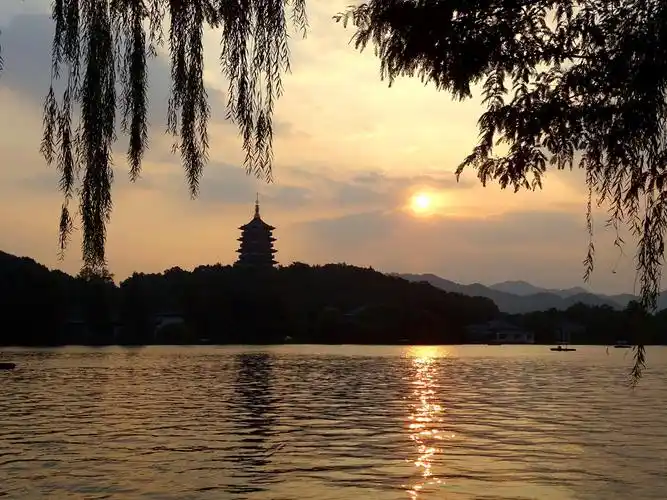 杭州西湖十景之-雷峰夕照/中国杭州2016年g20峰会体验馆拾萃