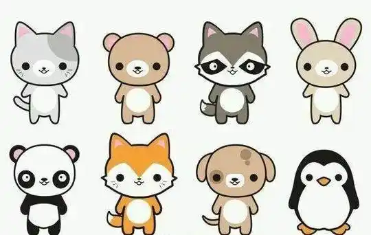 9种可爱的小动物简笔画简笔画大全千千简笔画图片可爱动物小图片卡通