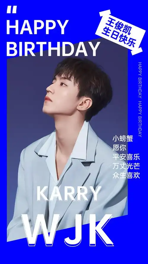 王俊凯应援海报