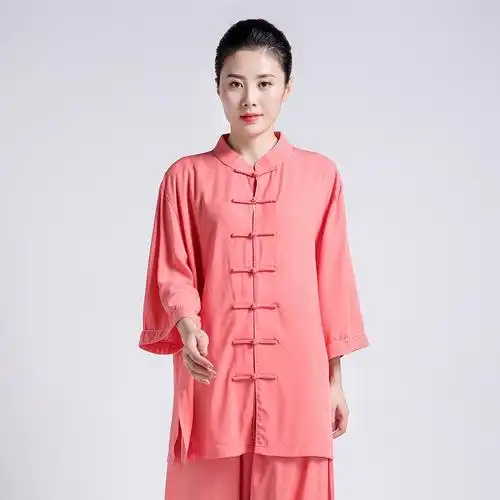 太极服女古达 飘逸春夏季中袖太极拳服装女款练功服武术服春秋