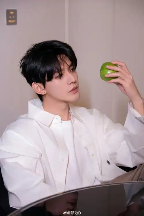 邓为顺毛白衬衫