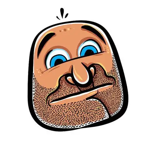 有趣,卡通,脸,胡茬,矢量_高清图片_全景视觉