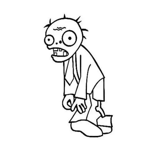 死神僵尸简笔画植物大战僵尸