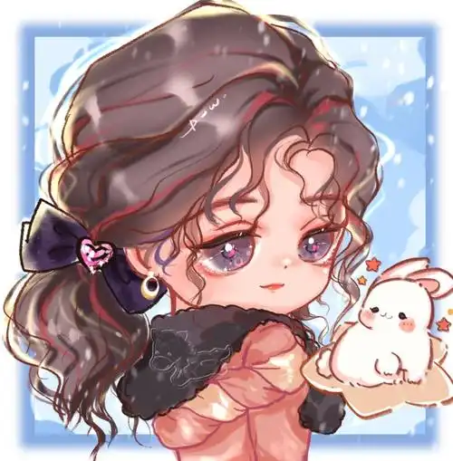 中秋节虞书欣可爱q版头像