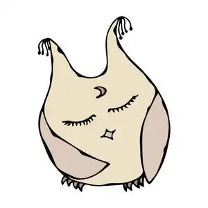 可爱搞笑睡觉睡着睡着了猫头鹰鸟.