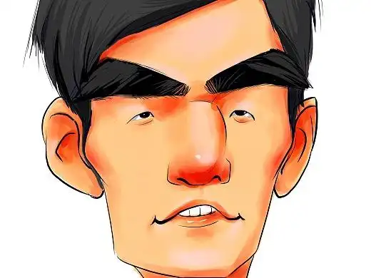 板绘夸张肖像漫画之周杰伦