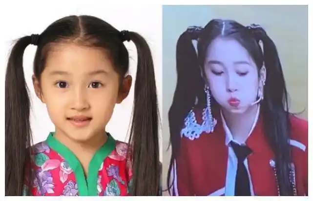 关晓彤罕见晒童年双马尾照,皮肤黝黑但五官精致从小美到大_鹿晗_照片