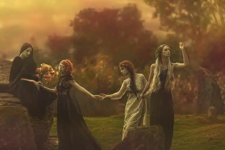 欧美哥特风古典唯美人像摄影图片参考素材,英国女摄影师agnieszka