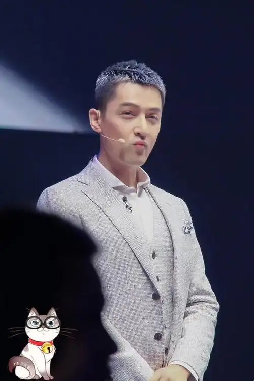 胡歌花白短发发型(奶奶灰小寸头胡歌有颜任性)(4)