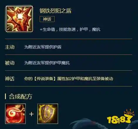 lol神话装备辅助篇s11季前赛辅助英雄神话装备一览