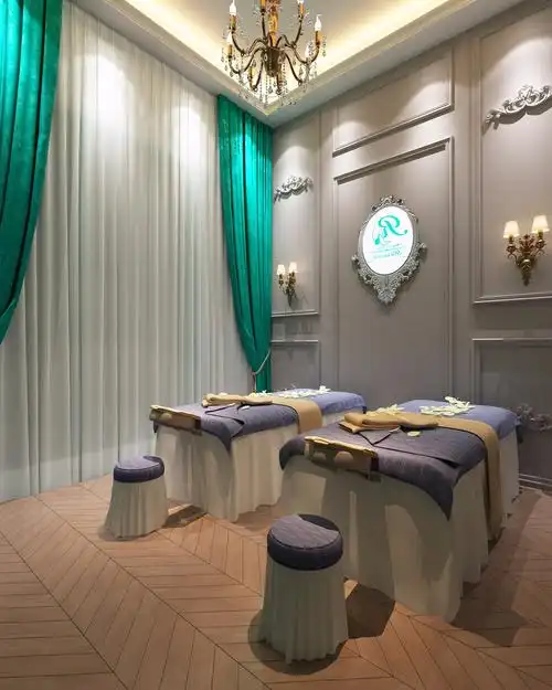 美容美甲护肤店装修设计效果图最新美容院装修图片120平米