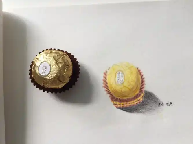 零基础彩铅费罗列巧克力