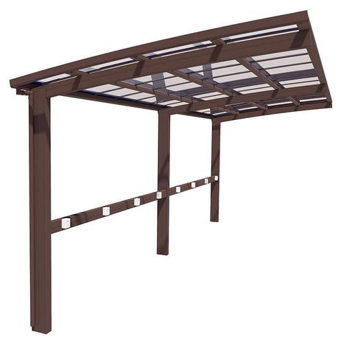 铝合金电动自行车停车棚遮阳棚户外小区充电桩雨棚隔热汽车棚