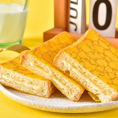 蛋皮奶心吐司面包炼乳夹心小蛋糕早餐速食懒人传统西式糕点