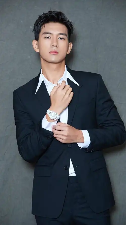 西装革履的李现