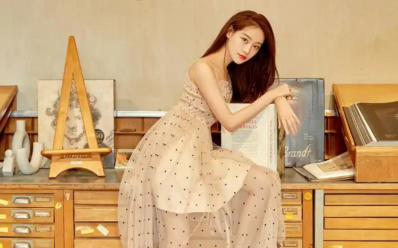 祝绪丹纱裙仙气壁纸(4/9)