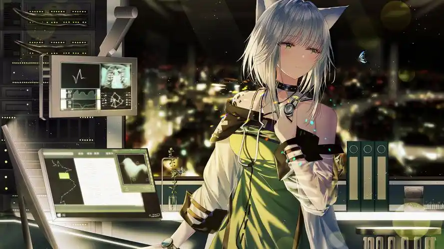 女孩 医院 外科科室 明日方舟 凯尔希 4k动漫壁纸壁纸