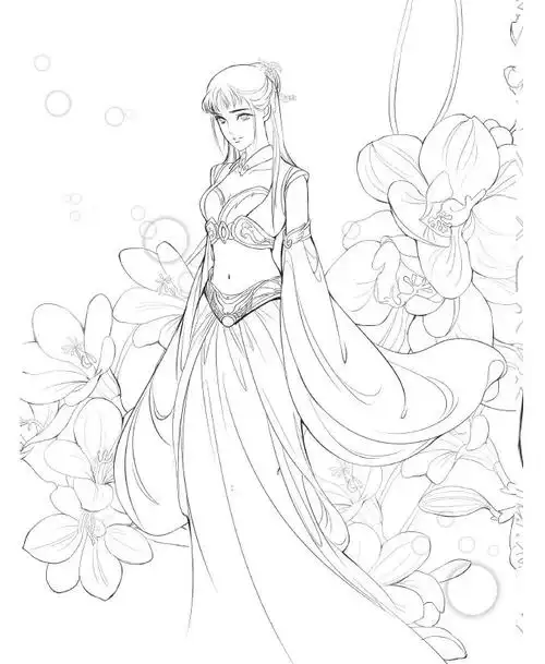 古风创作缺素材豪华古风手绘线稿素材库800案例任你选